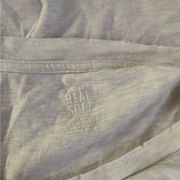 Aerie oversized distressed Scorpio crop top - Picture 4 of 4